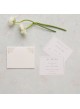 Schede accessori con impresso laser Pearl Romance con personalizzazione