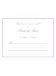 Schede accessori con impresso laser Pearl Romance con personalizzazione