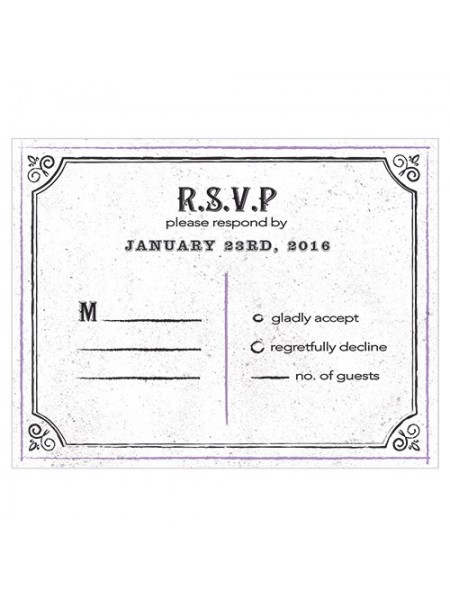 RSVP con stampa lavagna