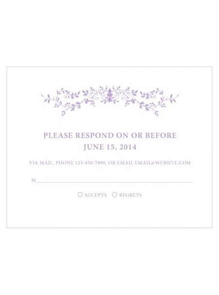 Forget Me Not RSVP