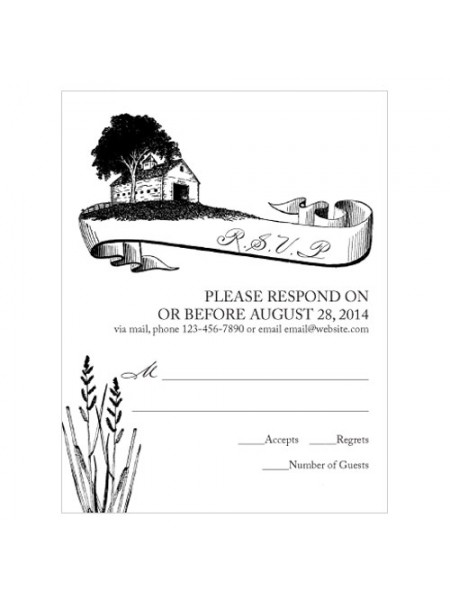 Paese rustico RSVP