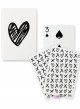 Carte da gioco All In e cuori nero