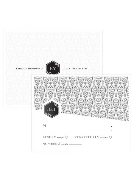Opulenza nera e oro RSVP