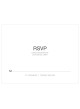 Monogram semplicità RSVP