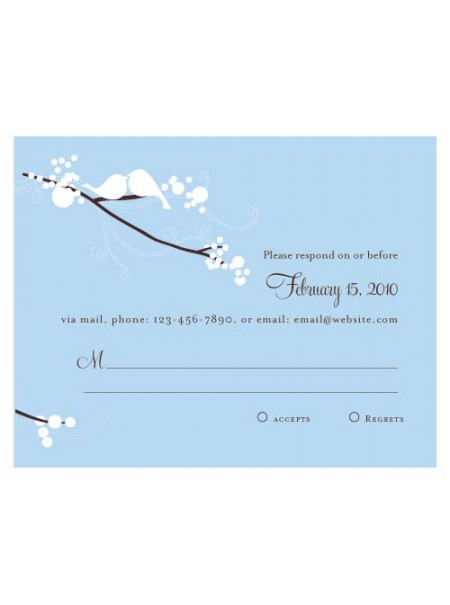 Amore uccello RSVP