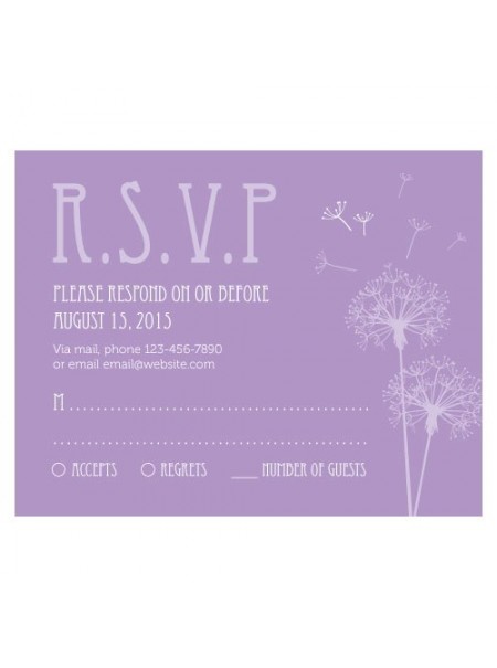 Dente di leone auguri RSVP