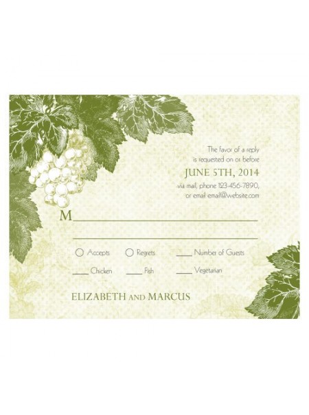 Un vino Romance RSVP