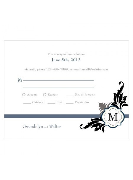 Sontuoso monogramma RSVP