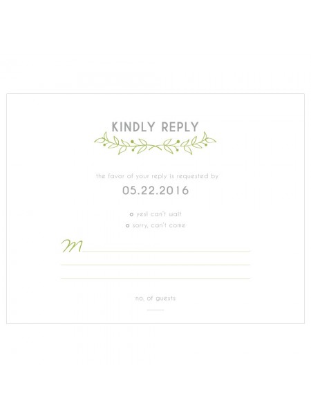 Woodland Pretty RSVP