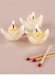 mini candele orchidea bianca