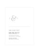 Monogramma Semplicità Salva la data card - e commerciale semplice