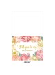 Moderna carta floreale "Bridesmaid Ask" con piega