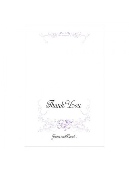 Cuore in filigrana grazie card