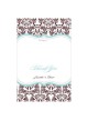 Love Bird Damask Grazie card