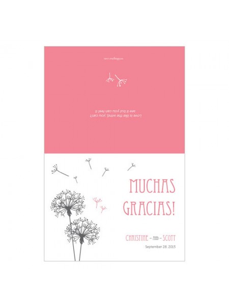 Tarassaco desidera grazie card