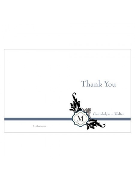 Sontuoso monogramma grazie card