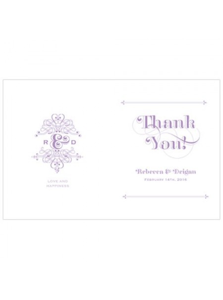 Fantastico monogramma grazie card