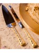 set taglio torta Venezia oro