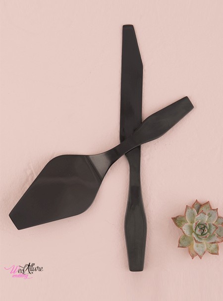 set taglio torta Black essential