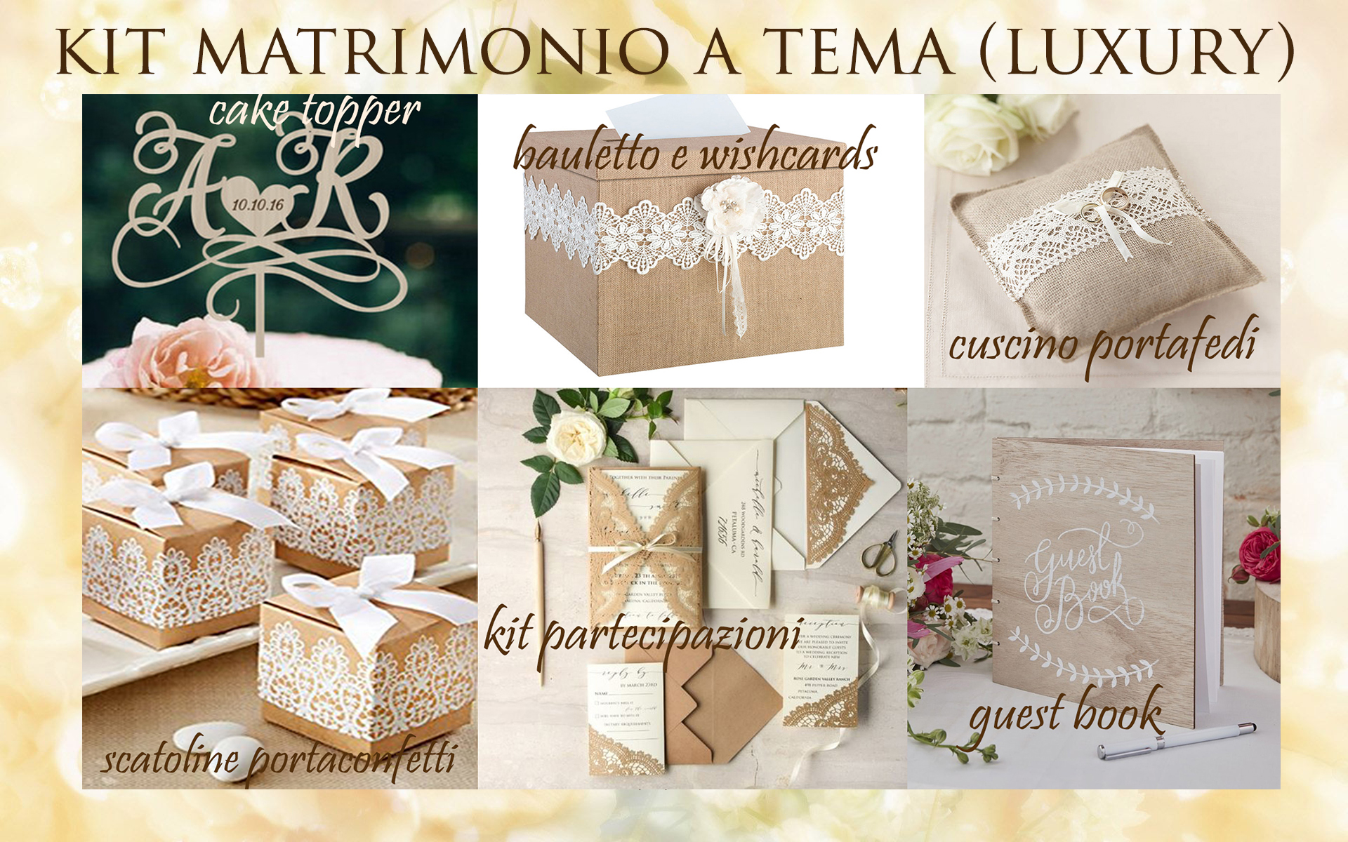 kit tema matrimonio luxury