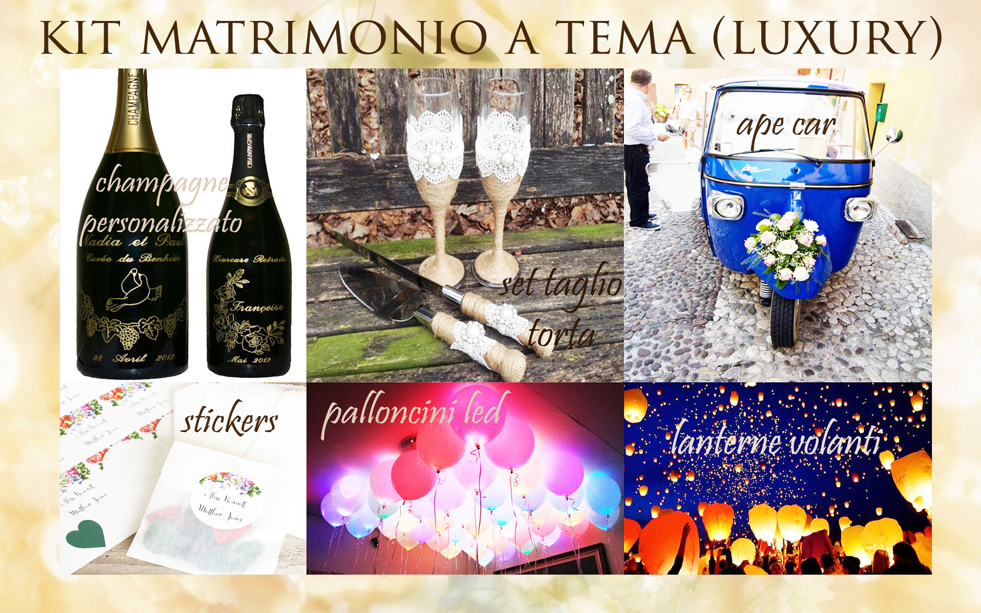 kit tema matrimonio luxury