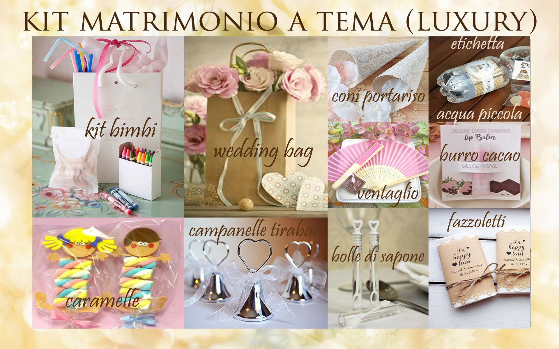 kit tema matrimonio luxury